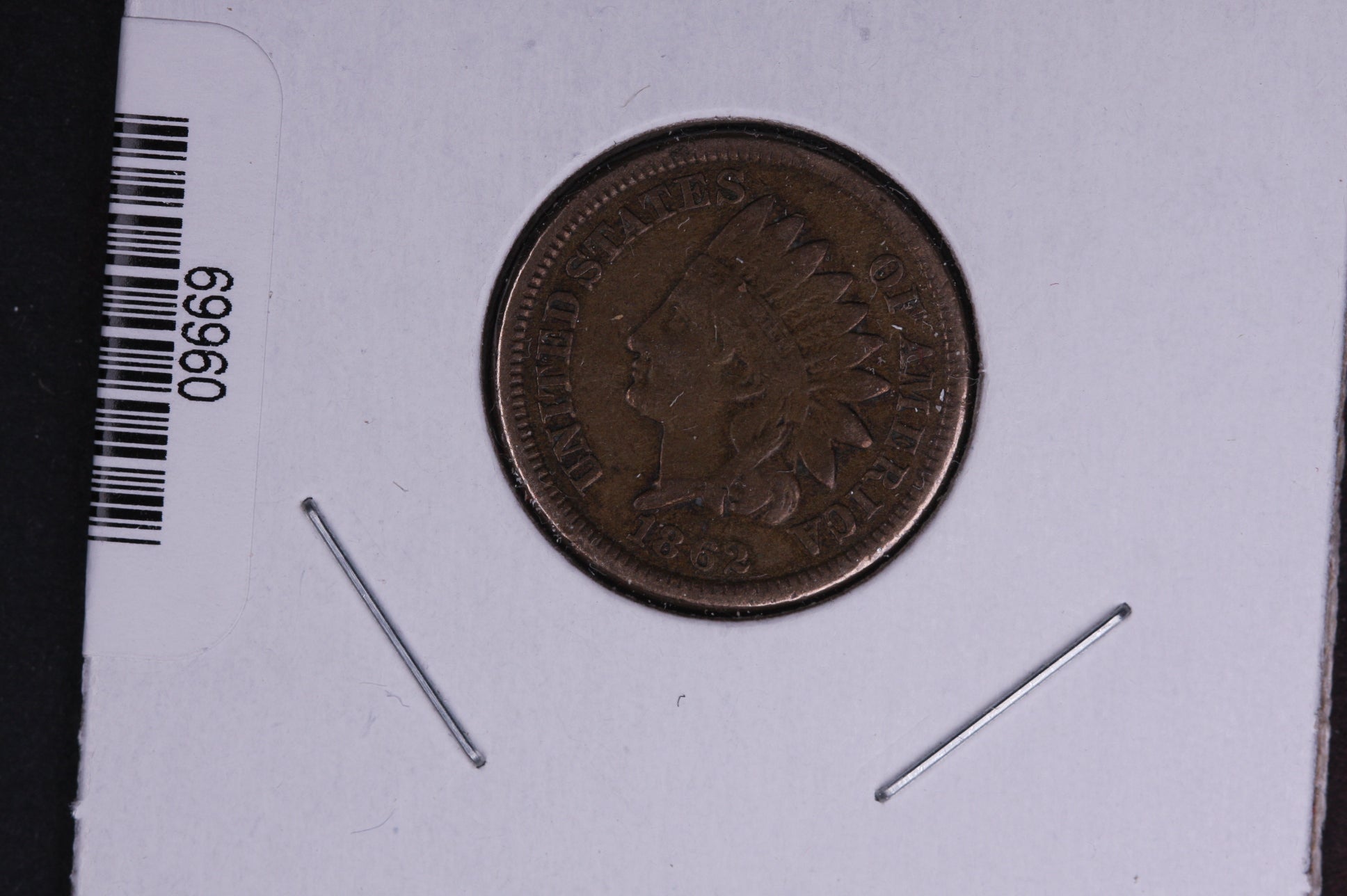 1862 Indian Head Small Cent. Affordable Collectible Coin. Store # 09669