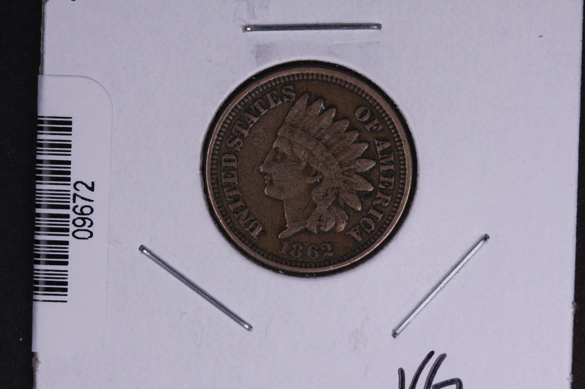 1862 Indian Head Small Cent. Affordable Collectible Coin. Store # 09672