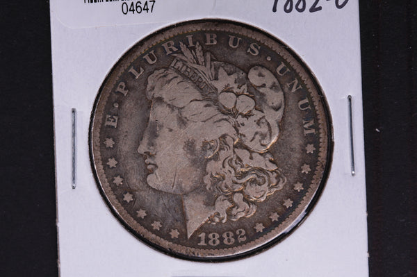 1882-O Morgan Silver Dollar, Fine Circulated condition.  Coin Store #04647