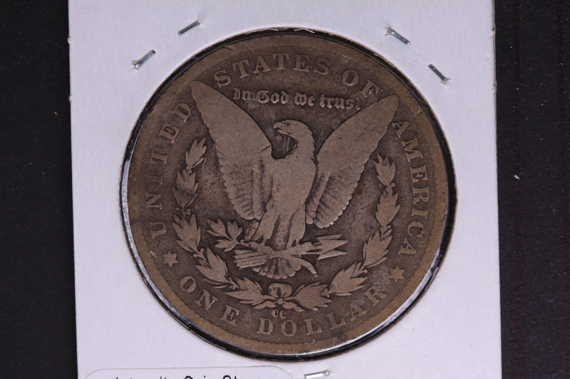 1882-CC Morgan Silver Dollar, Good Circulated condition.  Coin Store