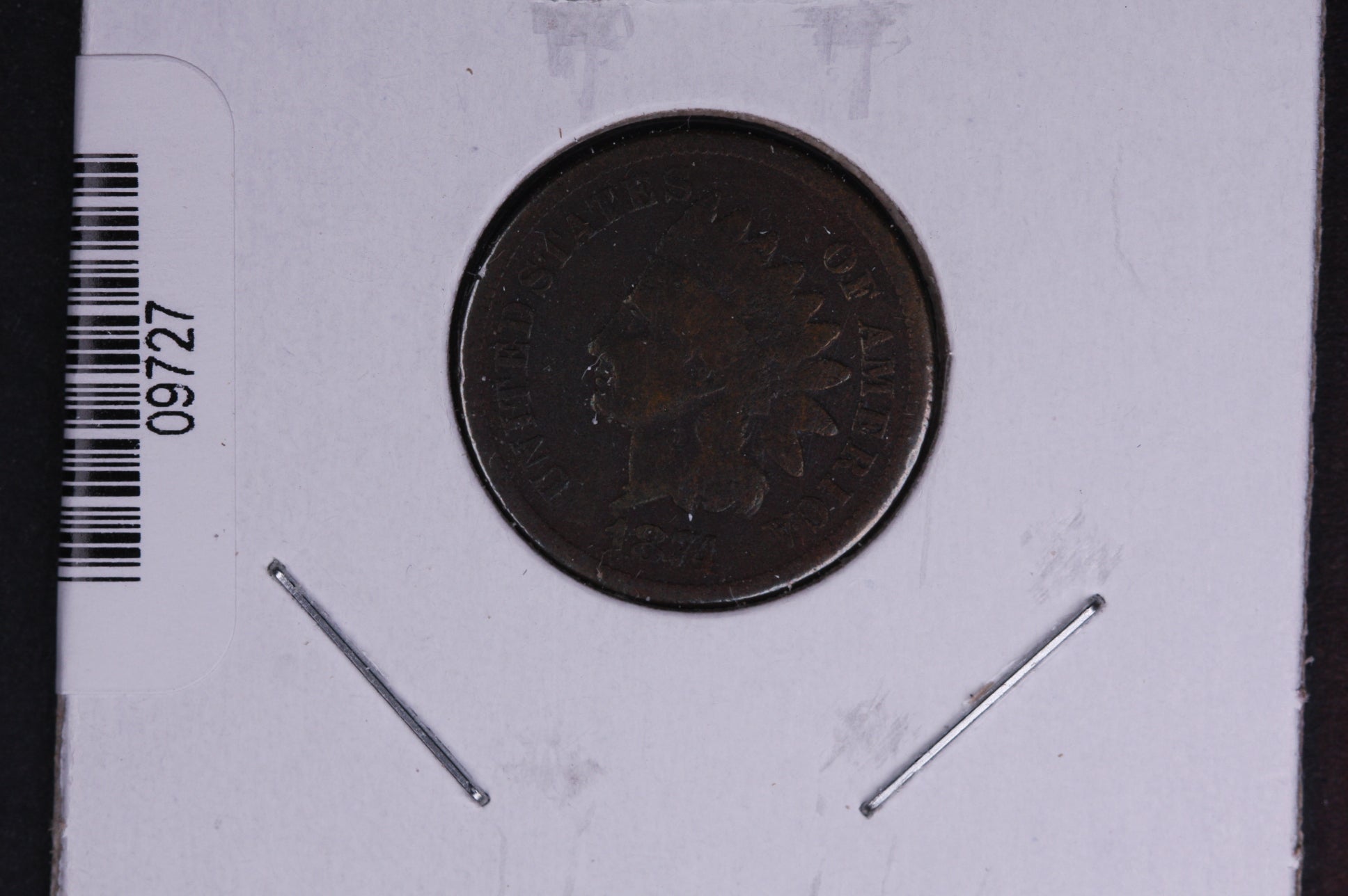 1874 Indian Head Small Cent. Affordable Collectible Coin. Store # 09727