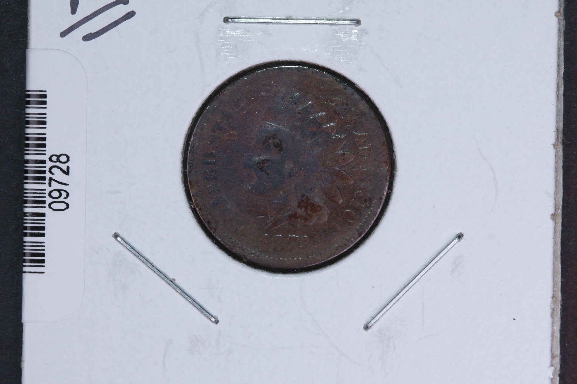 1874 Indian Head Small Cent. Affordable Collectible Coin. Store # 09728
