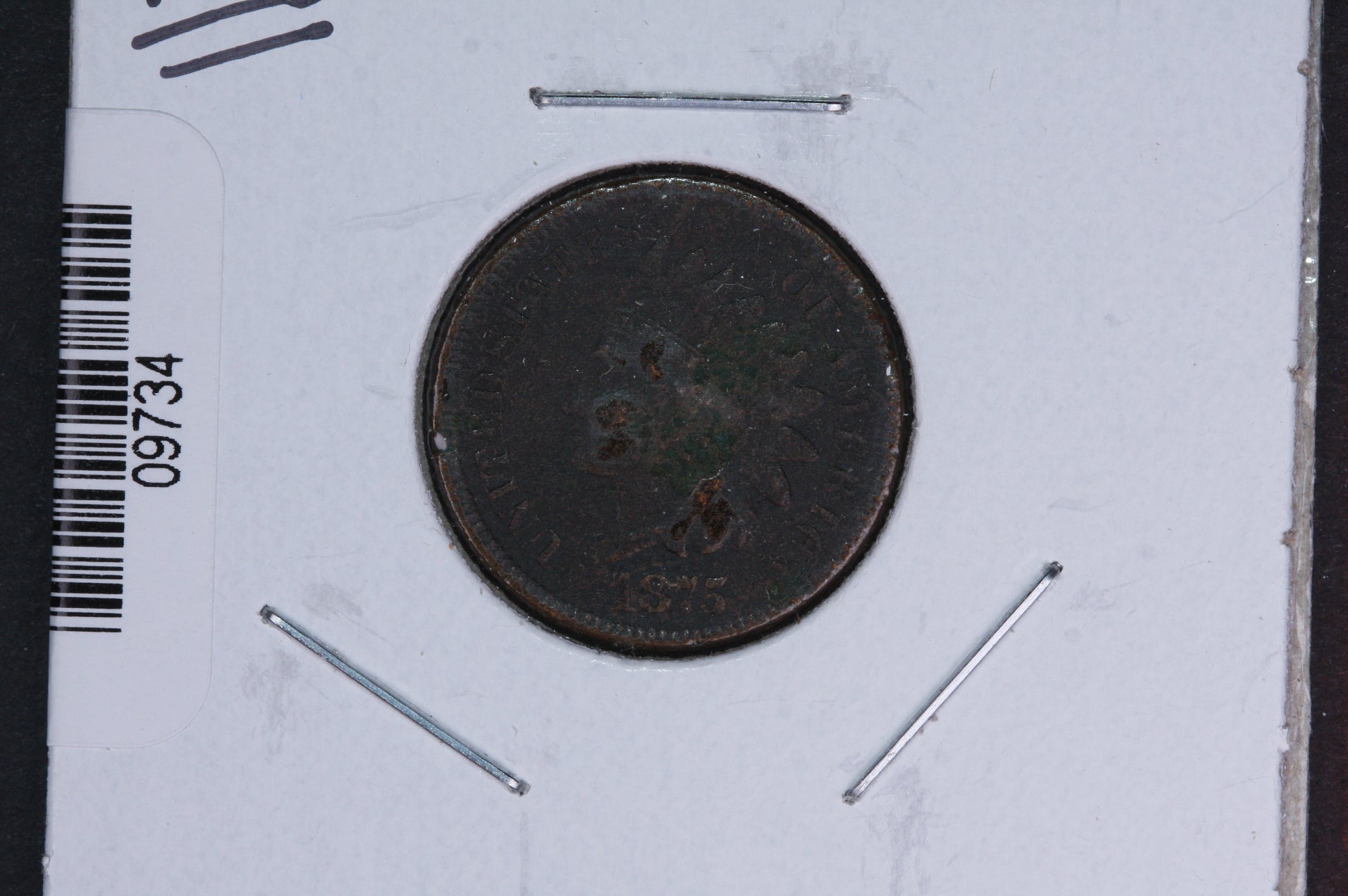 1875 Indian Head Small Cent. Affordable Collectible Coin. Store # 09734