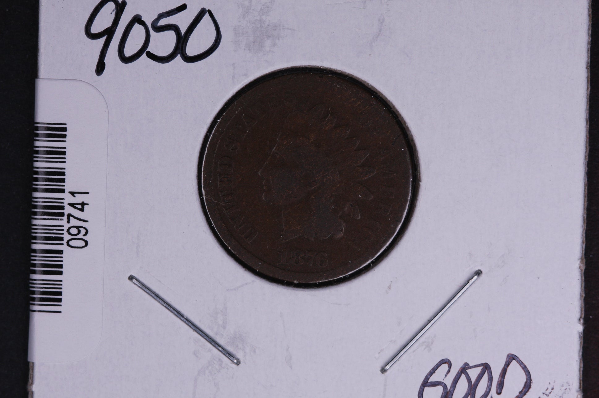 1876 Indian Head Small Cent. Affordable Collectible Coin. Store # 09741