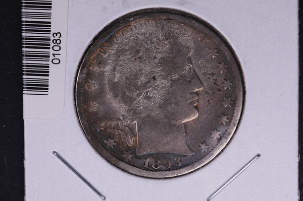 1893-O Barber Half Dollar. Average Circulated Coin. View all photos. #01083