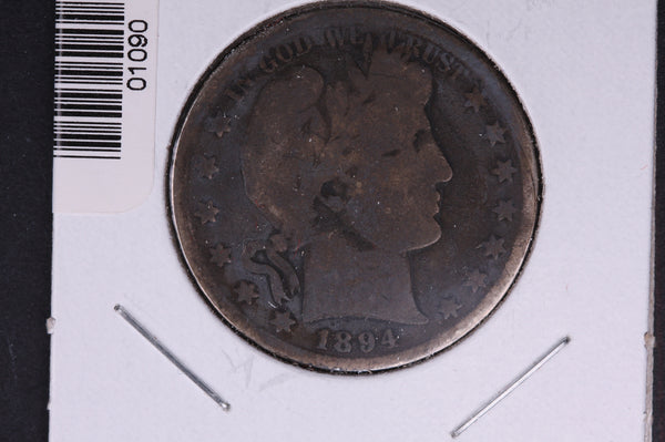 1894 Barber Half Dollar. Average Circulated Coin. View all photos. #01090