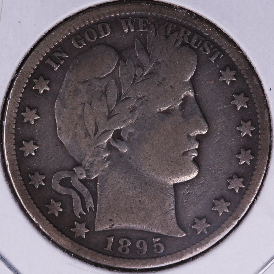 1895-O Barber Half Dollar, Very Good Circulated Coin, Store #HR195