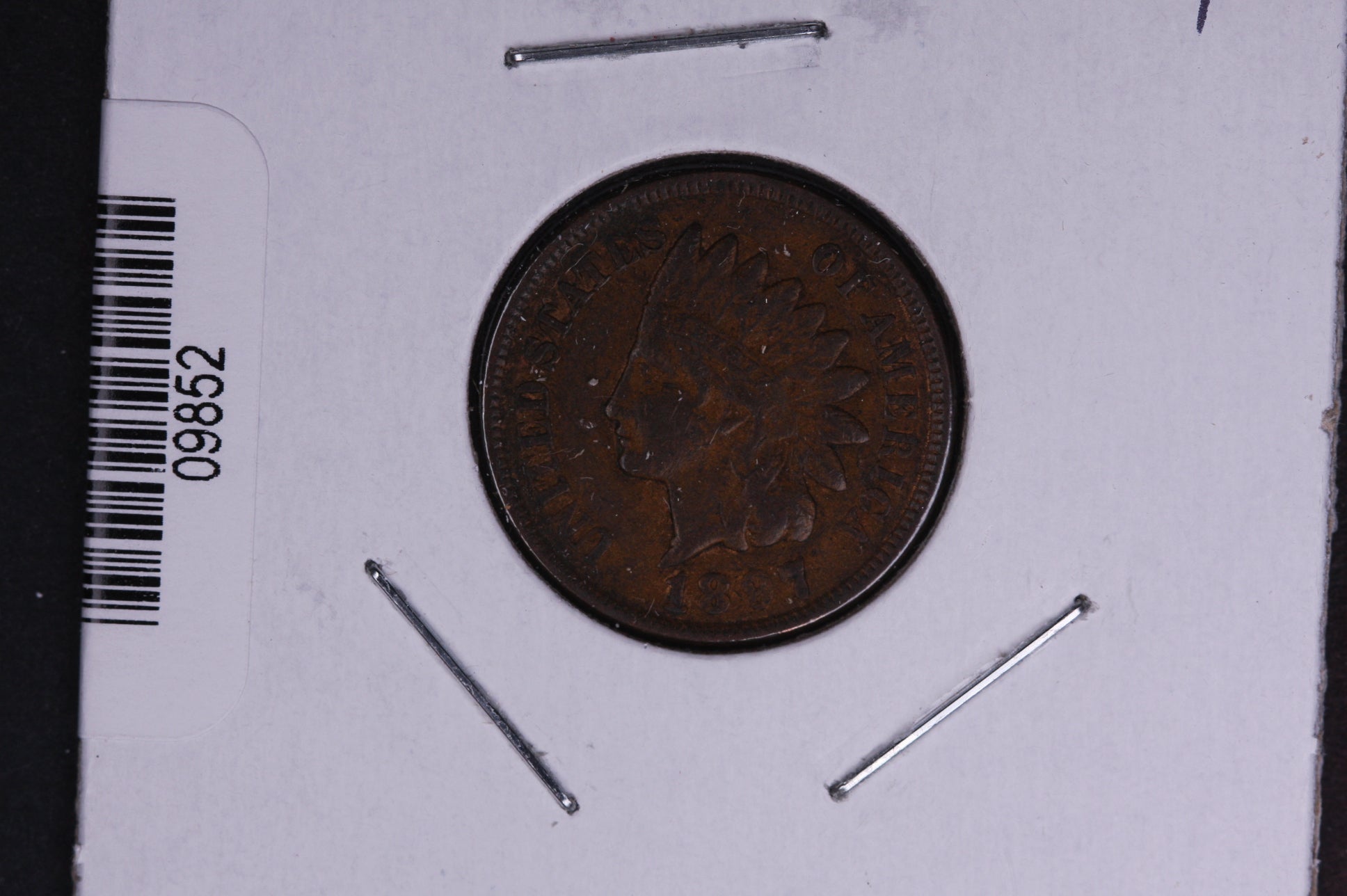1897 Indian Head Small Cent. Affordable Collectible Coin. Store # 09852