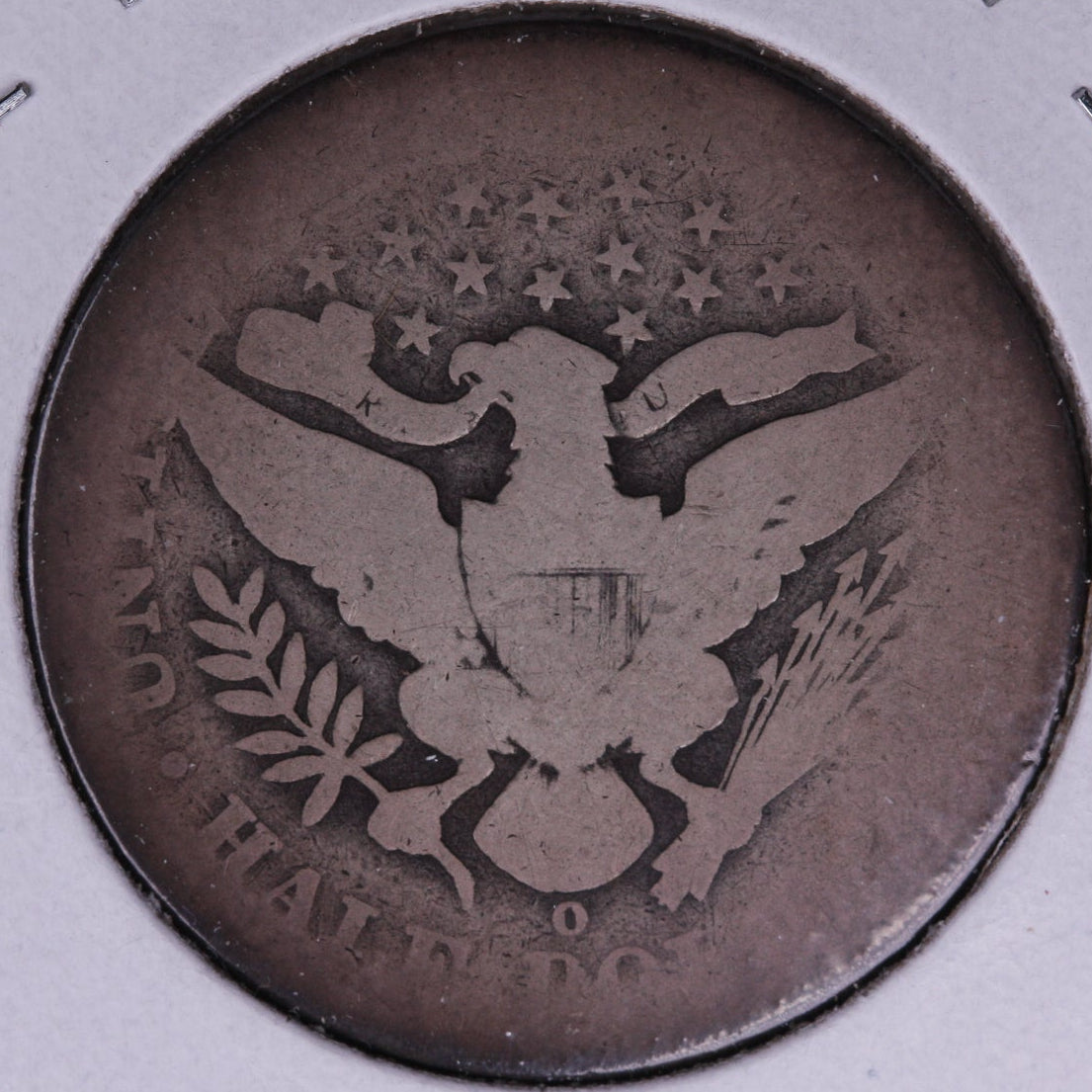 1896-O Barber Half Dollar, About Good Circulated Coin, Store #HR203