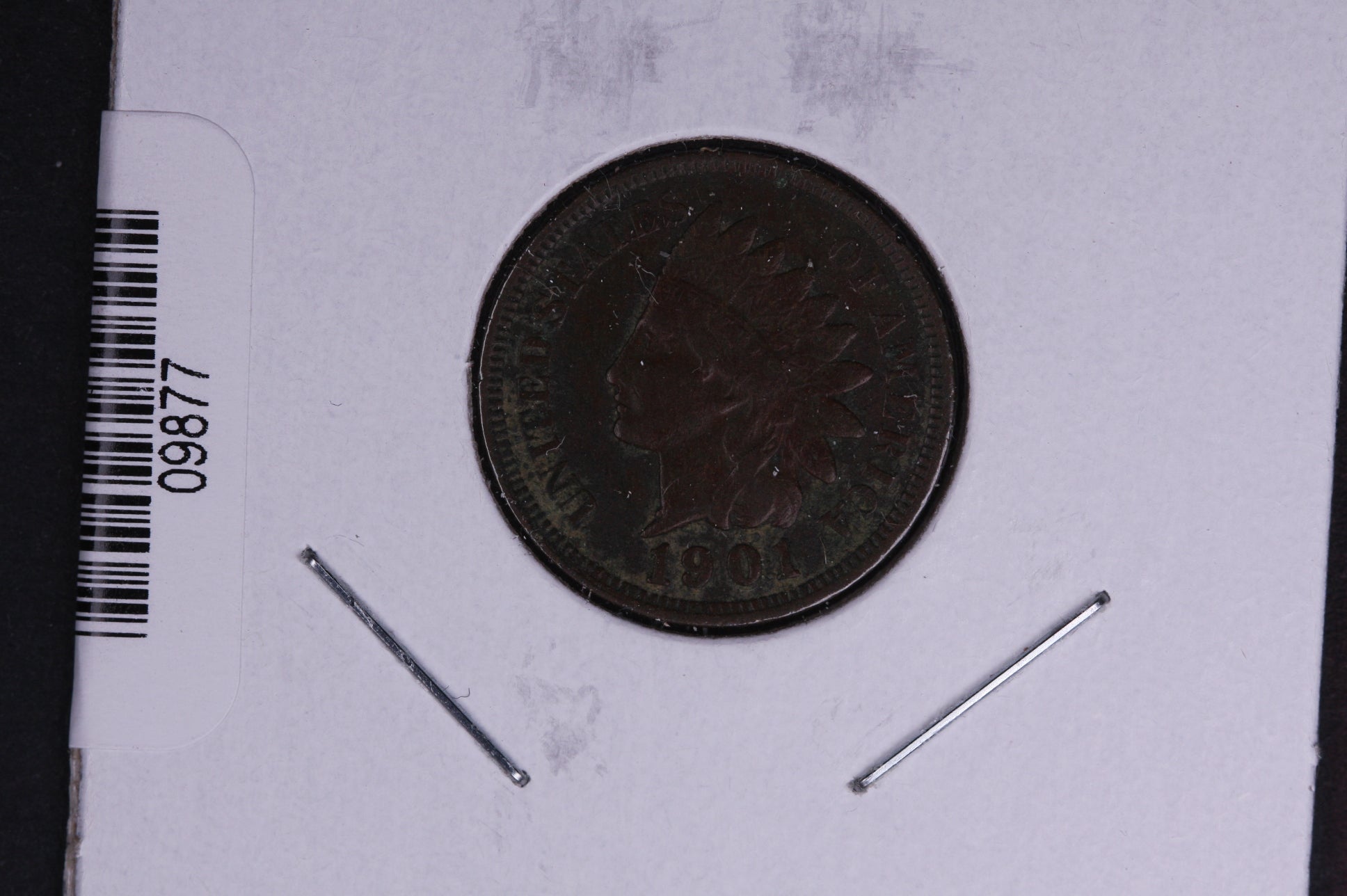 1901 Indian Head Small Cent. Affordable Collectible Coin. Store # 09877