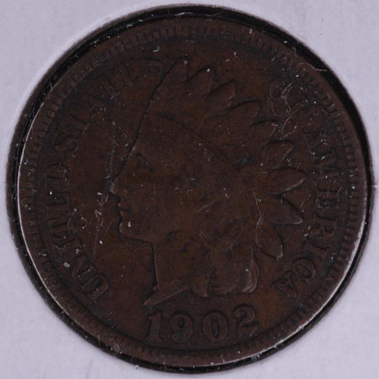 1902 Indian Head Small Cent. Affordable Collectible Coin. Store #09884