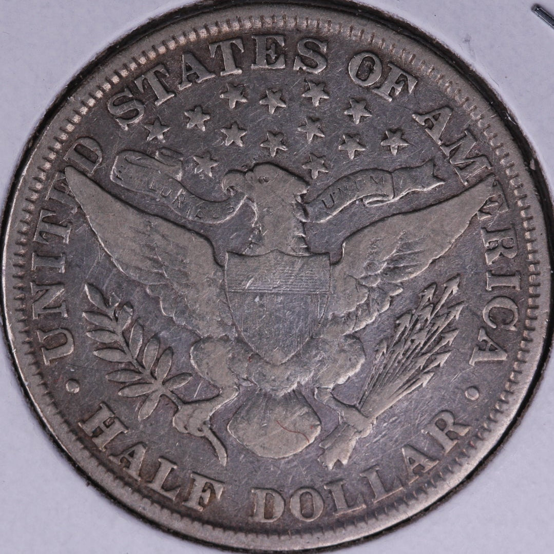 1899 Barber Half Dollar, Fine Circulated Coin, Store #HR226