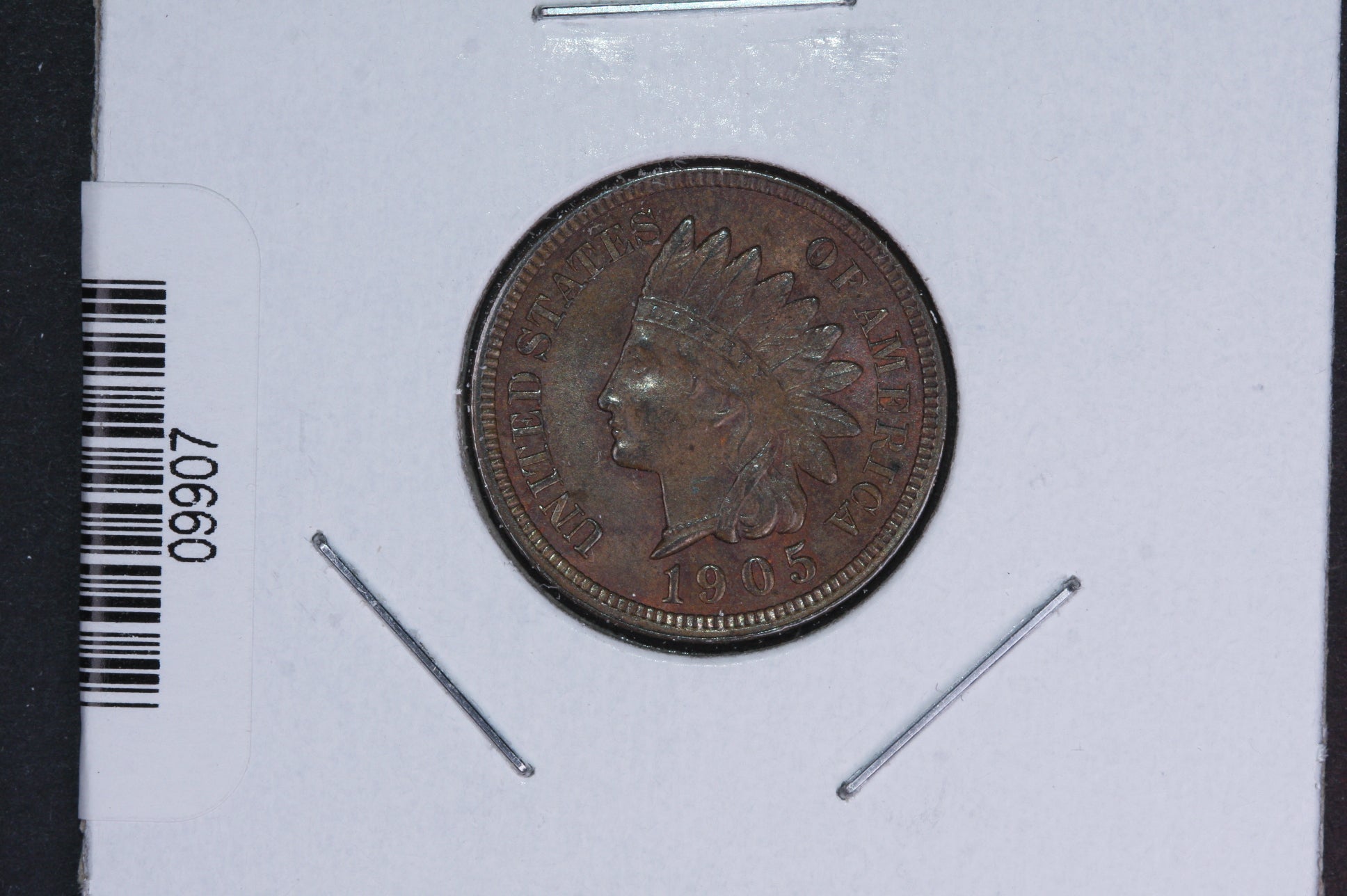 1905 Indian Head Small Cent. Affordable Collectible Coin. Store # 09907