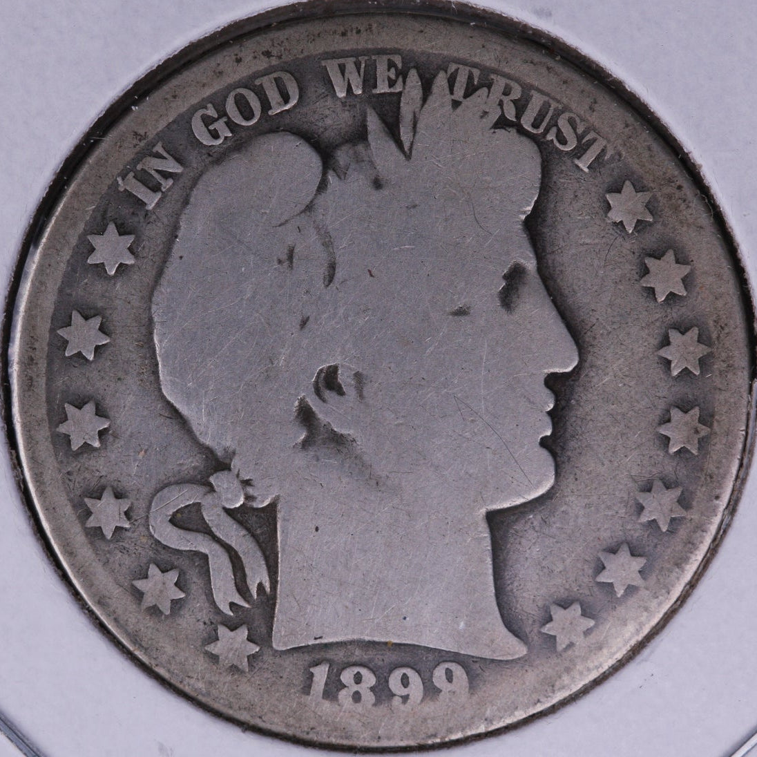 1899-O Barber Half Dollar, Good Circulated Coin, Store #HR241