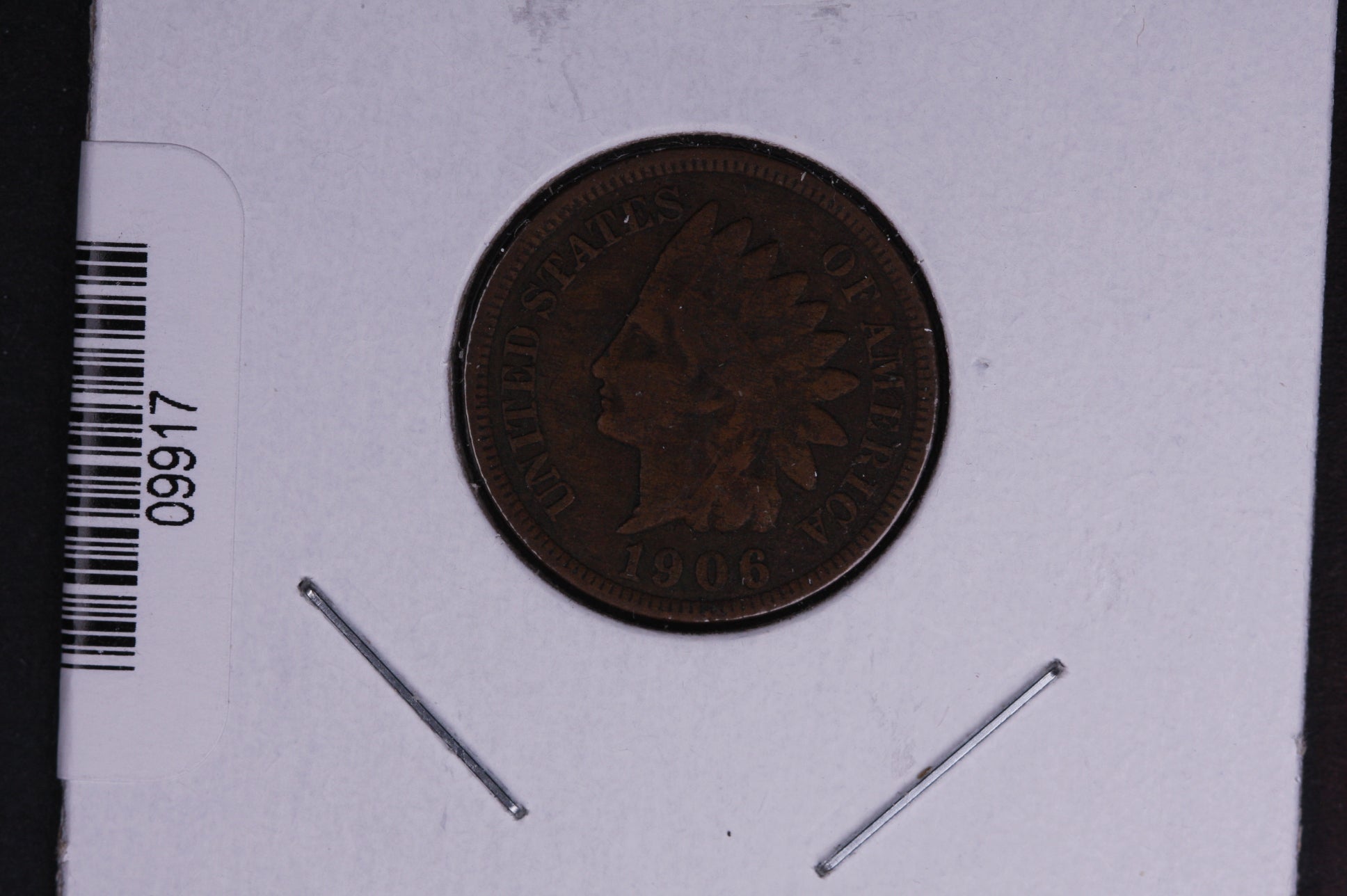 1906 Indian Head Small Cent. Affordable Collectible Coin. Store # 09917