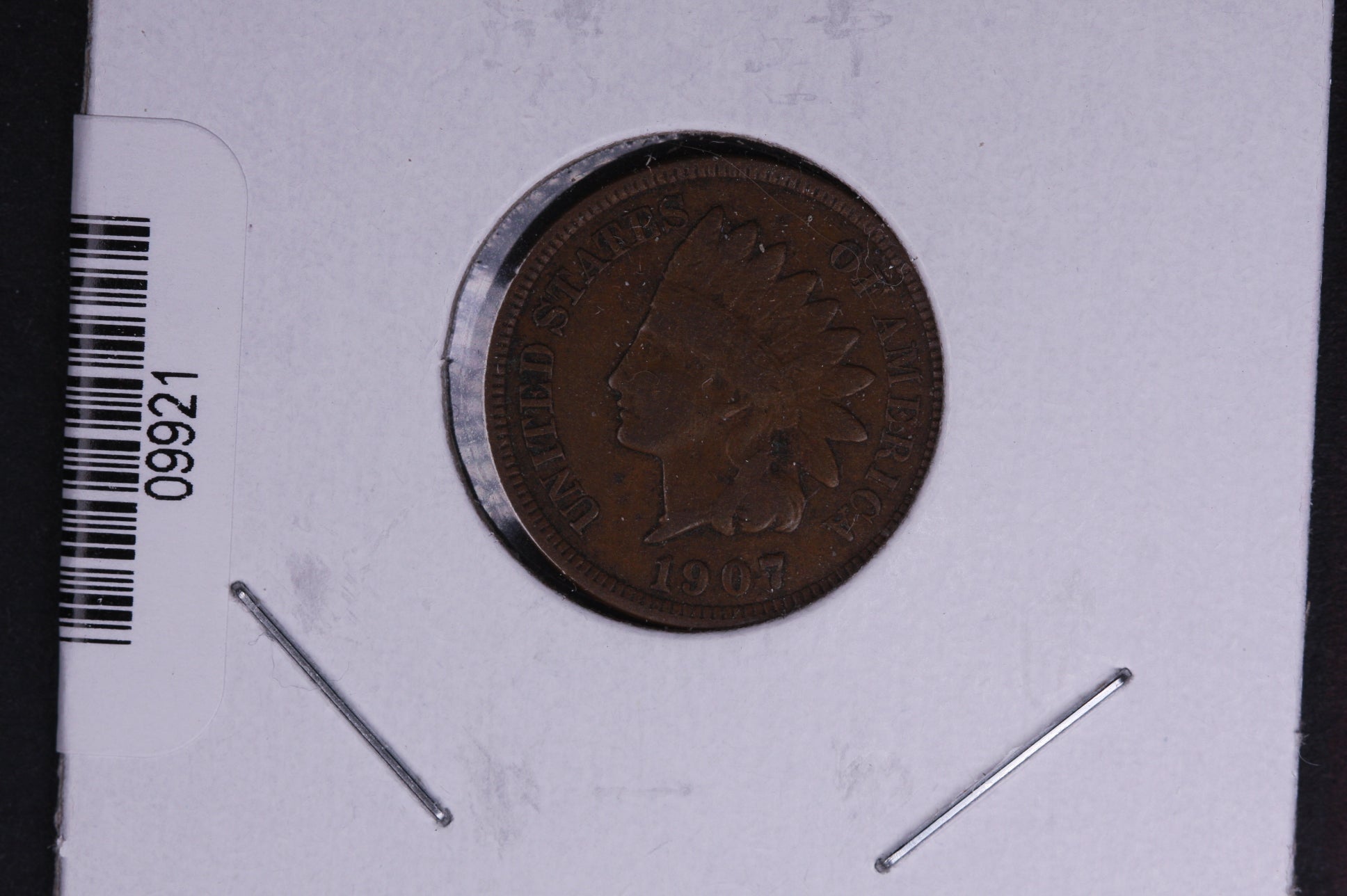 1907 Indian Head Small Cent. Affordable Collectible Coin. Store # 09921