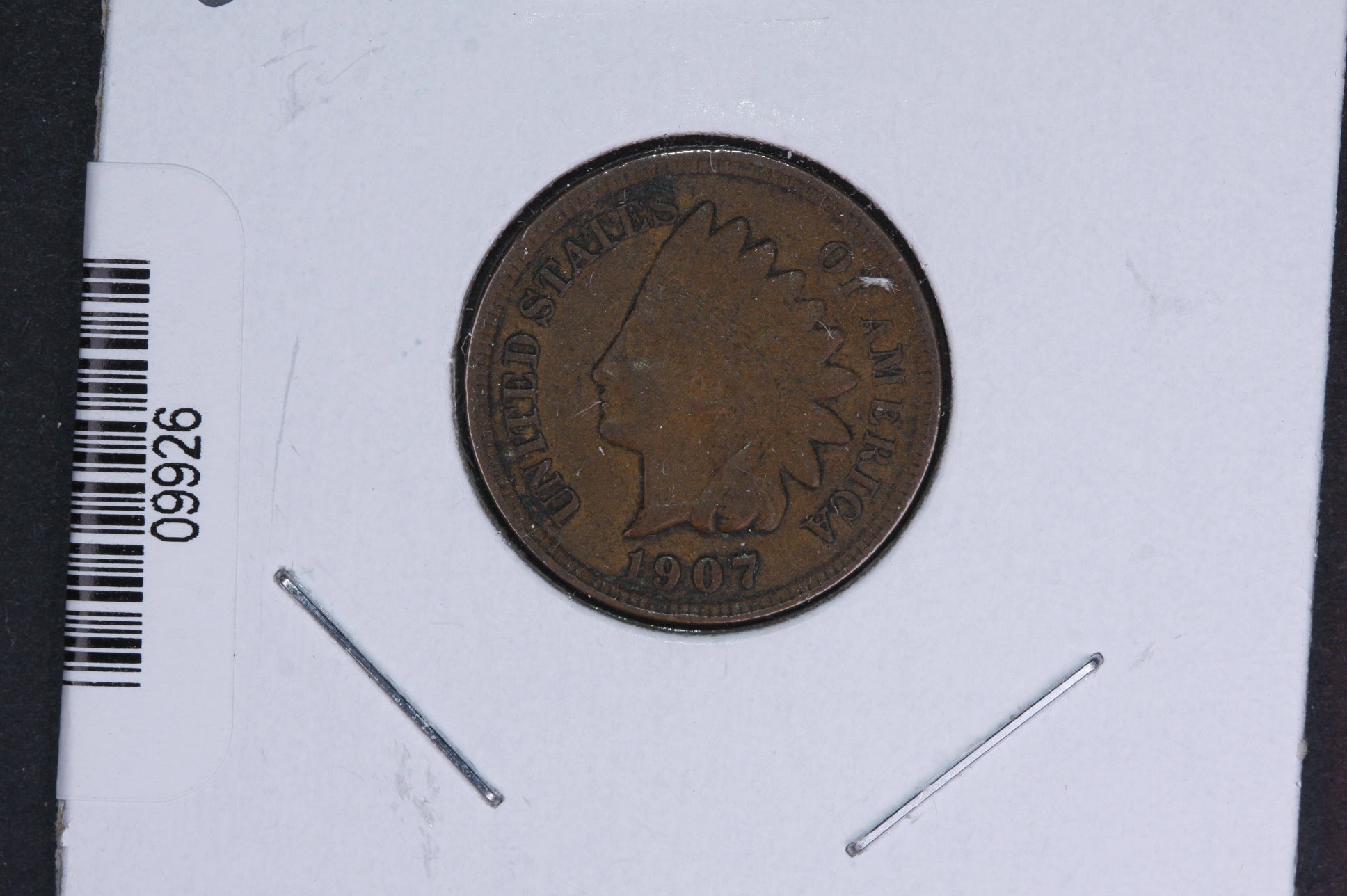 1907 Indian Head Small Cent. Affordable Collectible Coin. Store # 09926