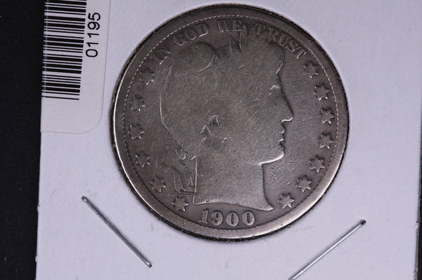 1900-S Barber Half Dollar. Average Circulated Coin. View all photos. #01195