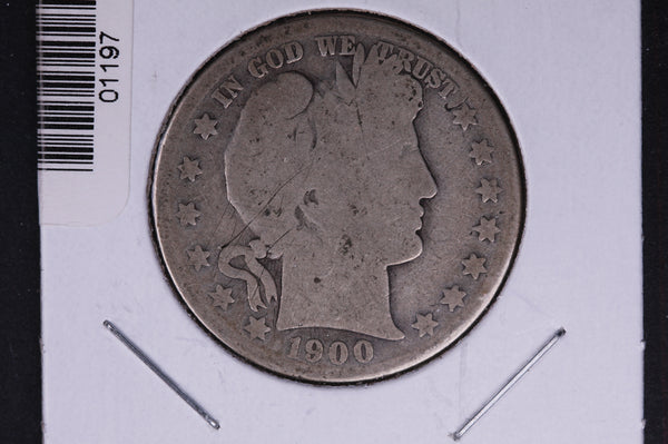 1900-S Barber Half Dollar. Average Circulated Coin. View all photos. #01197