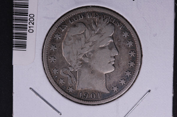 1901 Barber Half Dollar. Average Circulated Coin. View all photos. #01200