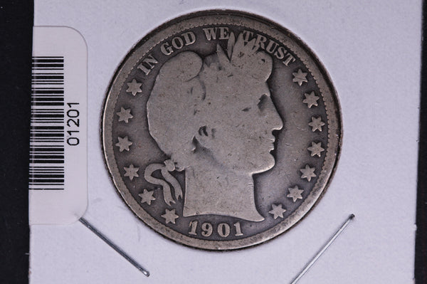 1901 Barber Half Dollar. Average Circulated Coin. View all photos. #01201