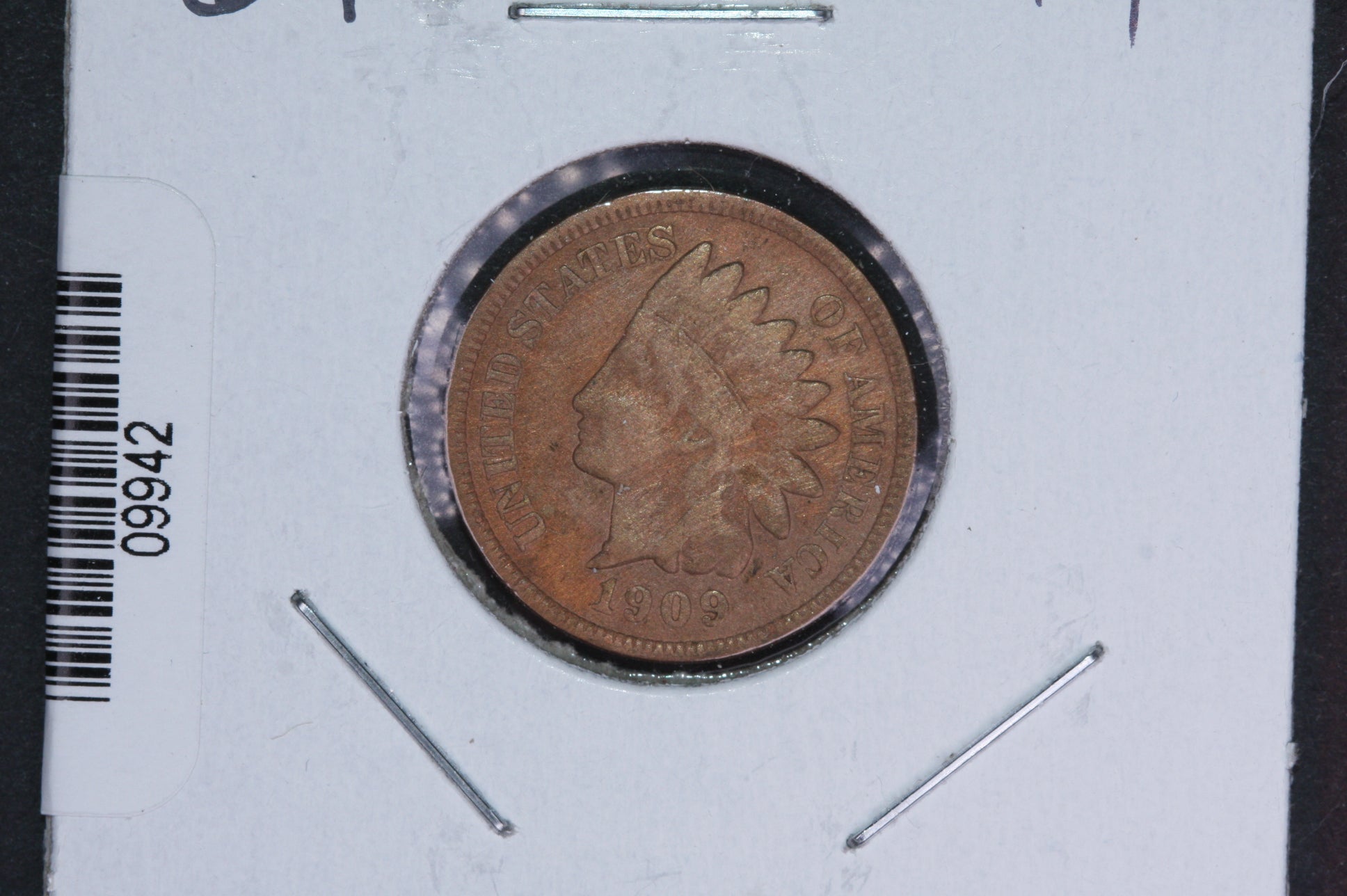 1909 Indian Head Small Cent. Affordable Collectible Coin. Store # 09942