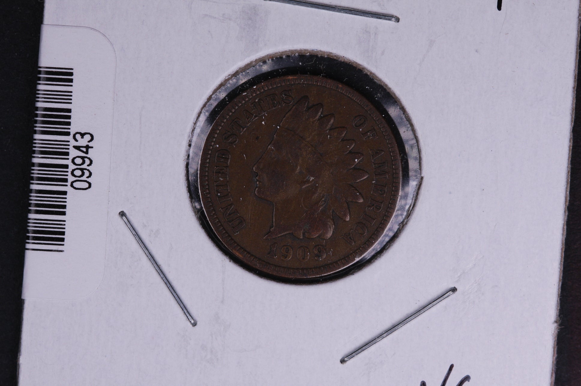 1909 Indian Head Small Cent. Affordable Collectible Coin. Store # 09943