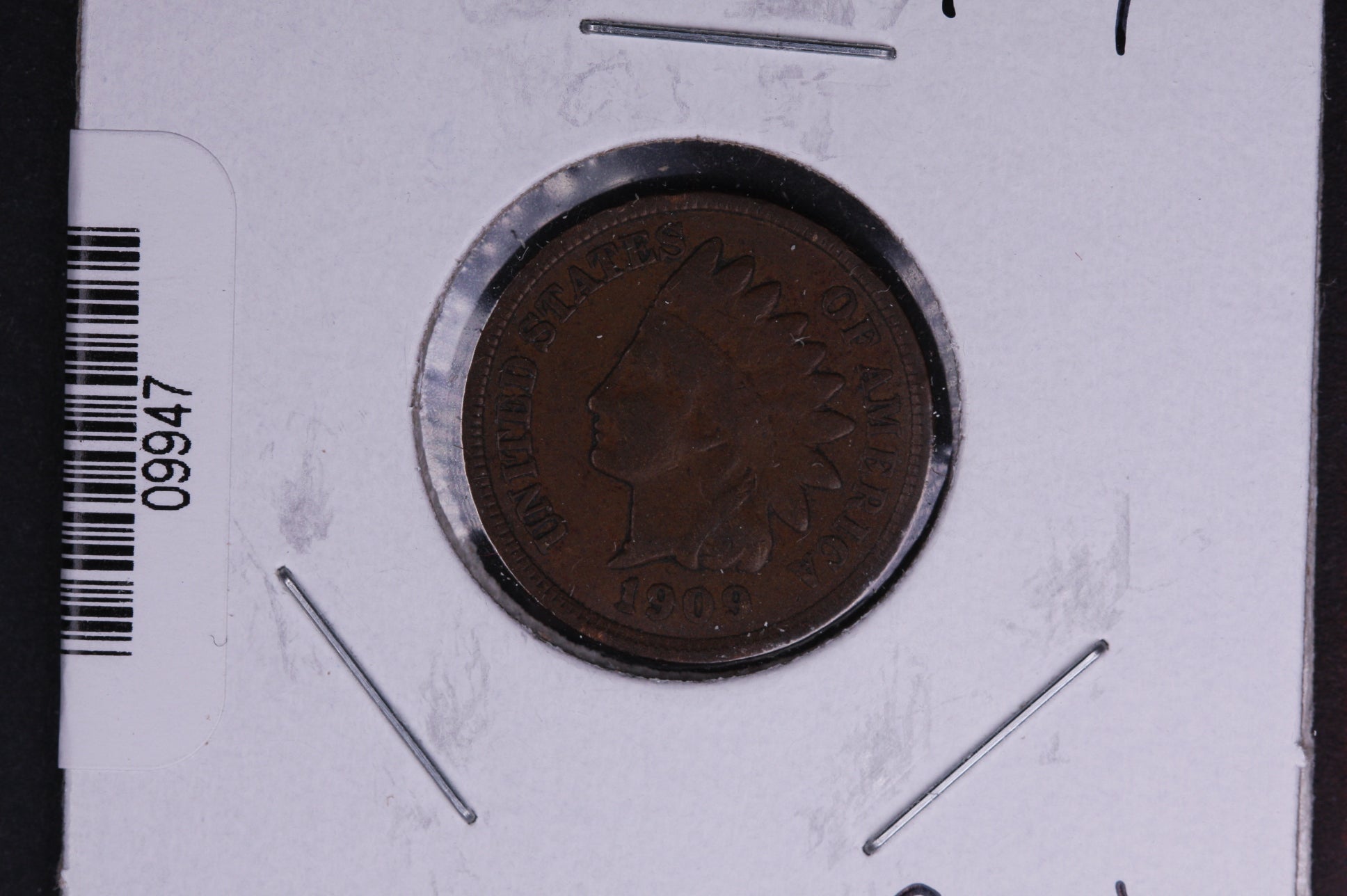 1909 Indian Head Small Cent. Affordable Collectible Coin. Store # 09947