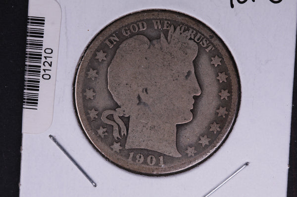 1901-O Barber Half Dollar. Average Circulated Coin. View all photos. #01210