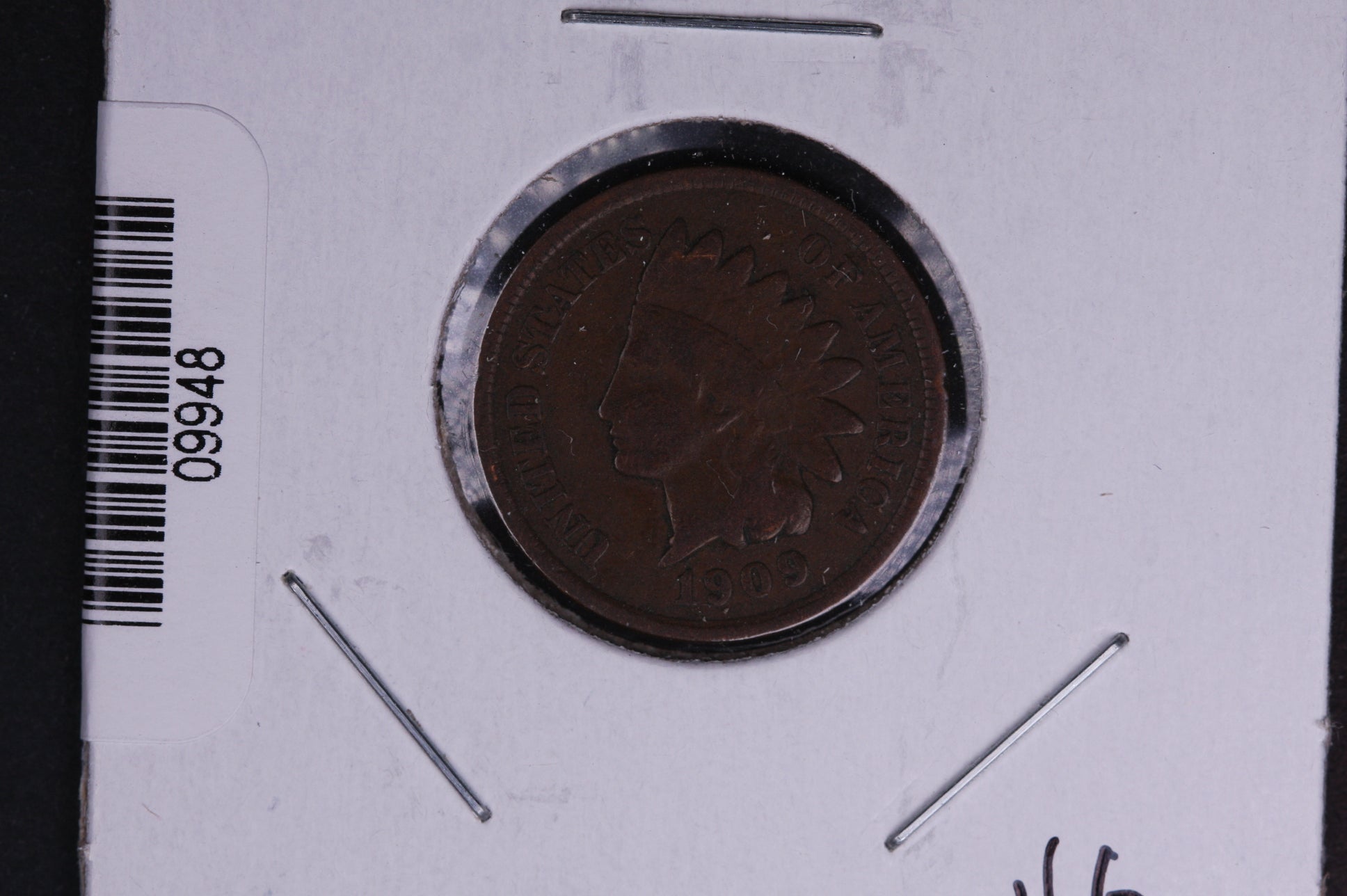 1909 Indian Head Small Cent. Affordable Collectible Coin. Store # 09948