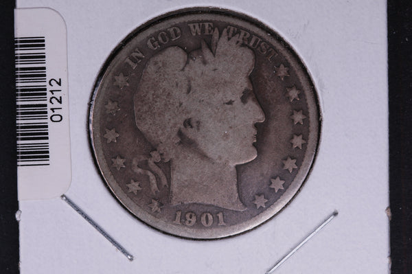 1901-O Barber Half Dollar. Average Circulated Coin. View all photos. #01212