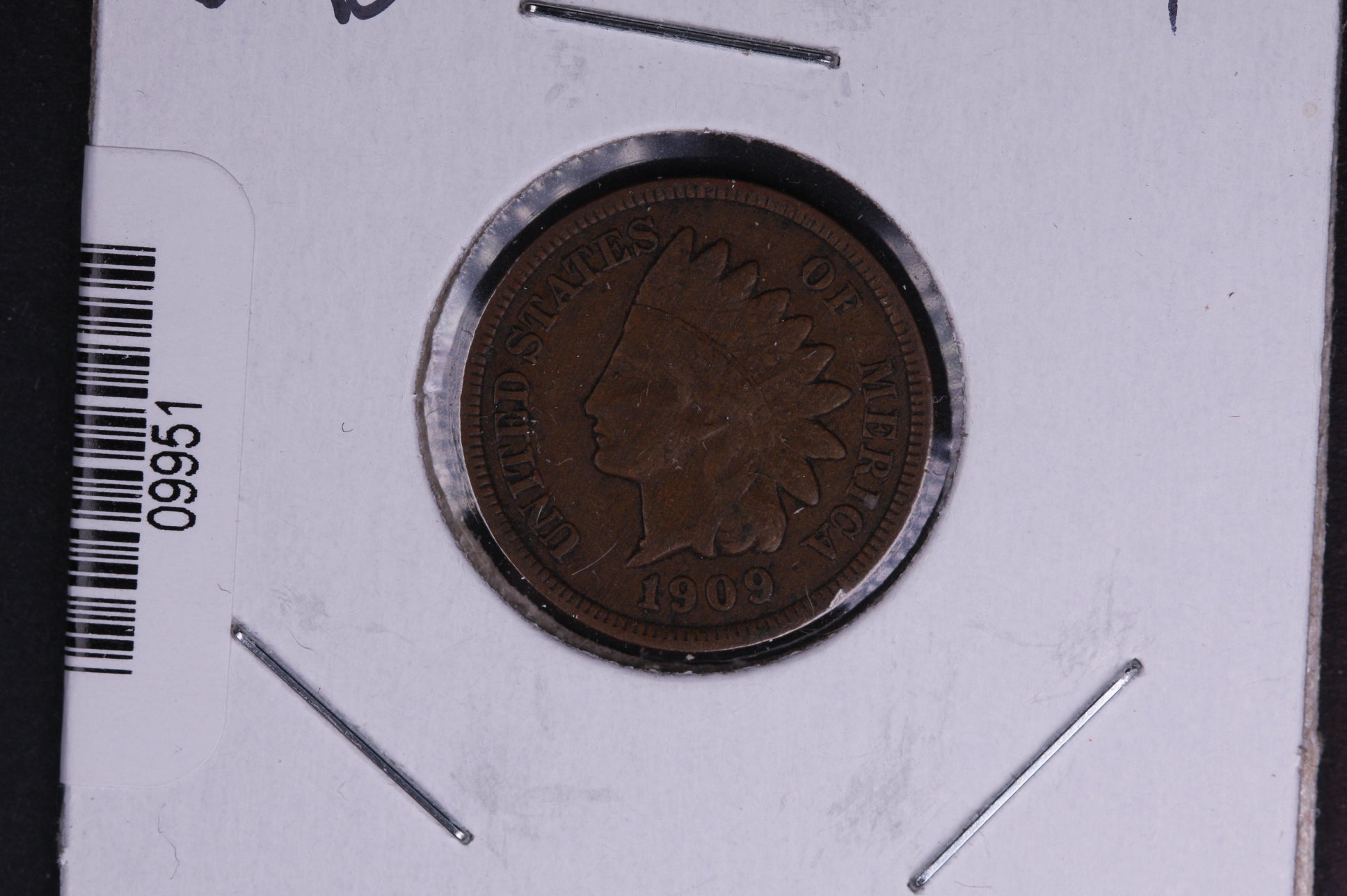 1909 Indian Head Small Cent. Affordable Collectible Coin. Store # 09951