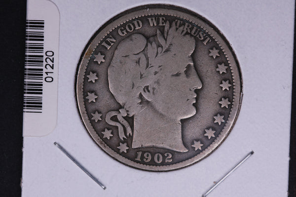 1902 Barber Half Dollar. Average Circulated Coin. View all photos. #01220
