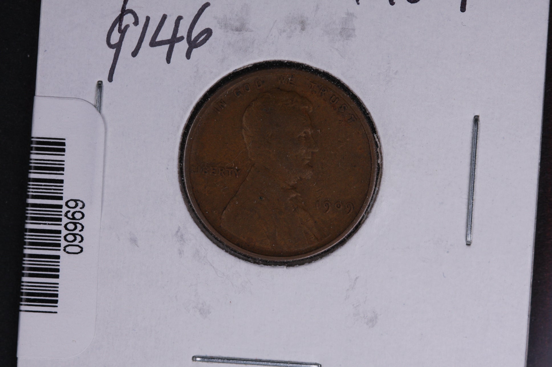 1909 Lincoln Wheat Small Cent. Affordable Collectible Coin. Store # 09969