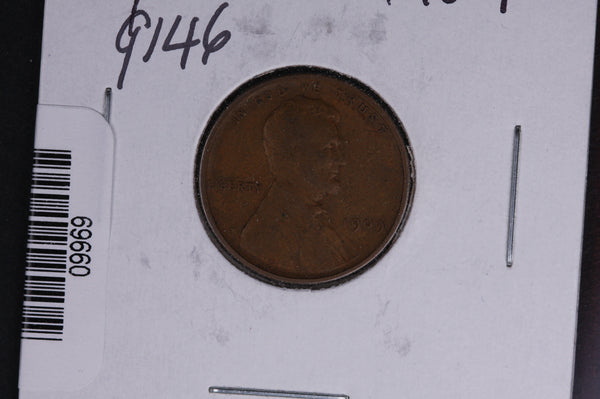 1909 Lincoln Wheat Small Cent.  Affordable Collectible Coin. Store # 09969