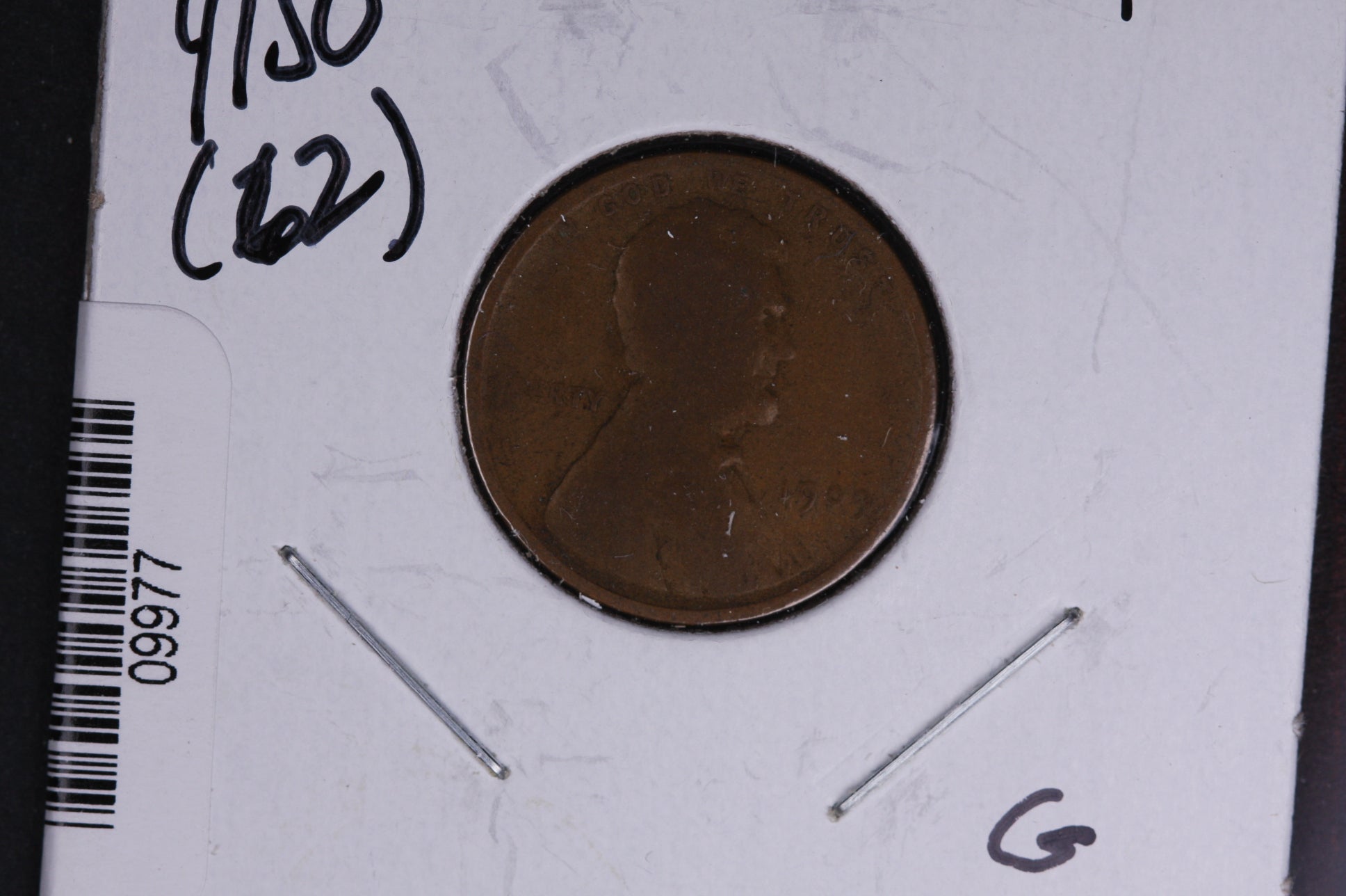 1909 Lincoln Wheat Small Cent. Affordable Collectible Coin. Store # 09977