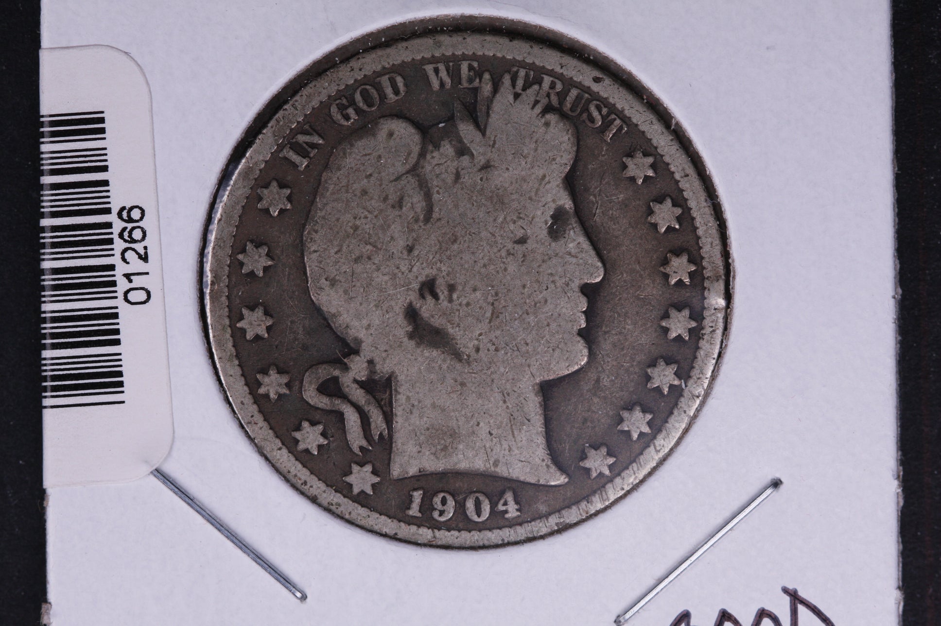 1904-S Barber Half Dollar. Average Circulated Coin. View all photos. #HR312