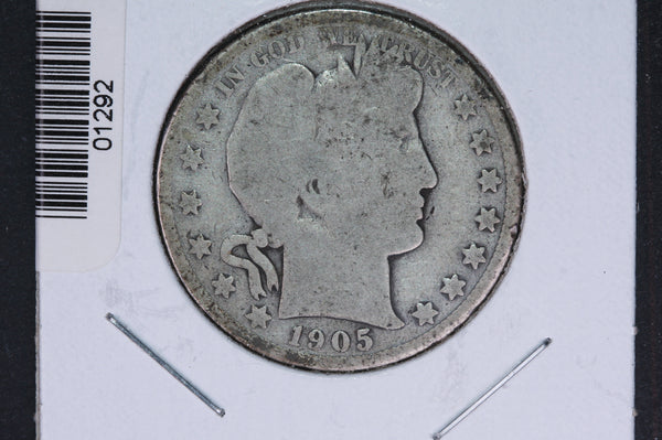 1905-S Barber Half Dollar. Average Circulated Coin. View all photos. #01292