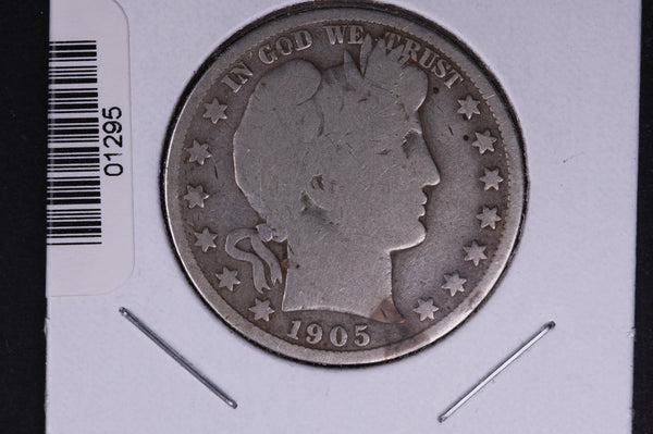 1905-S Barber Half Dollar. Average Circulated Coin. View all photos. #01295