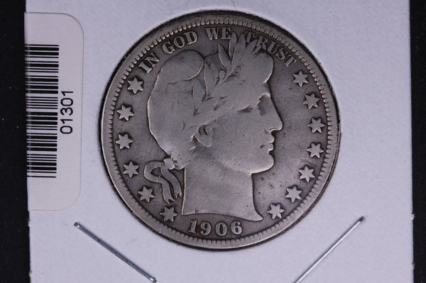 1906 Barber Half Dollar. Average Circulated Coin. View all photos. #01301