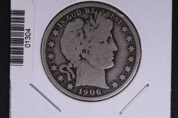 1906 Barber Half Dollar. Average Circulated Coin. View all photos. #01304
