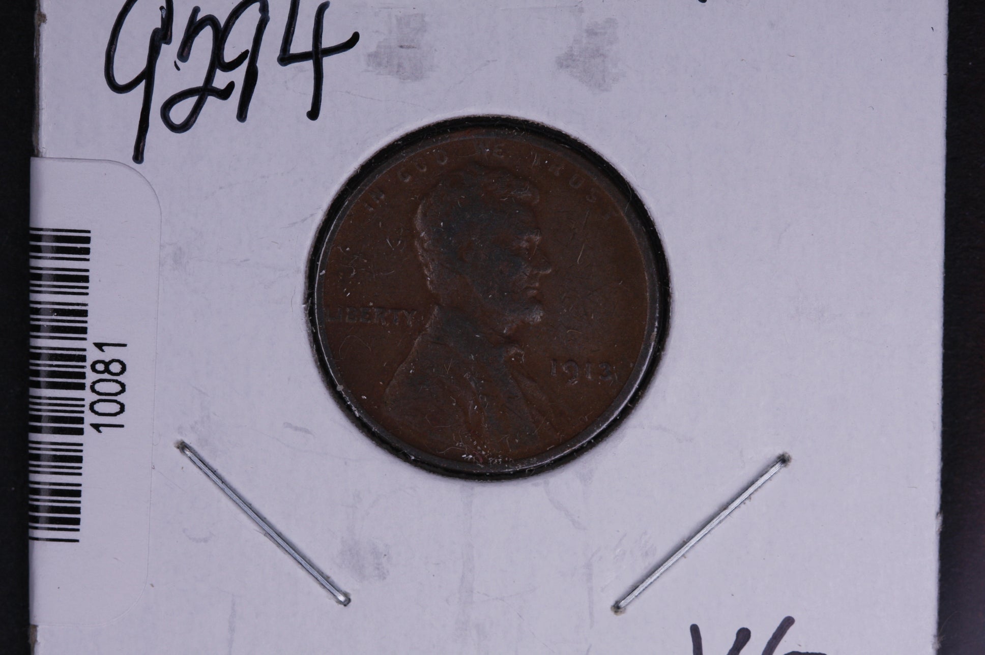 1913 Lincoln Wheat Small Cent. Affordable Collectible Coin. Store # 10081