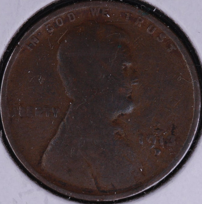 1913-D Lincoln Cent, Good Circulated Coin, Store #10086