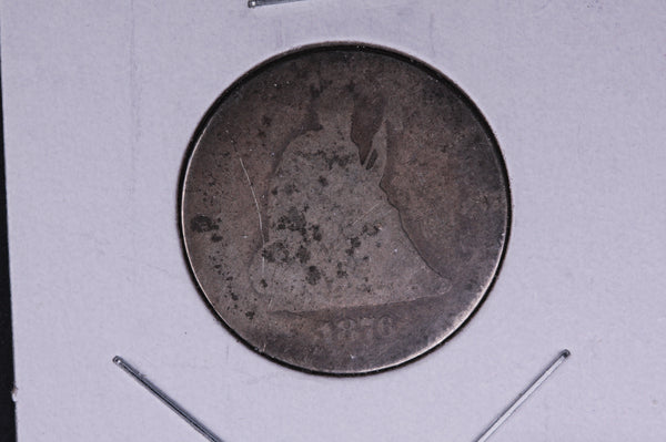 1876-CC Seated Liberty Quarter.  Average Circulated Coin.  Store # 04984