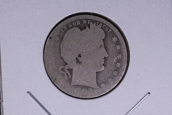 1892-O Barber Quarter.  Average Circulated Coin.  Store # 04990