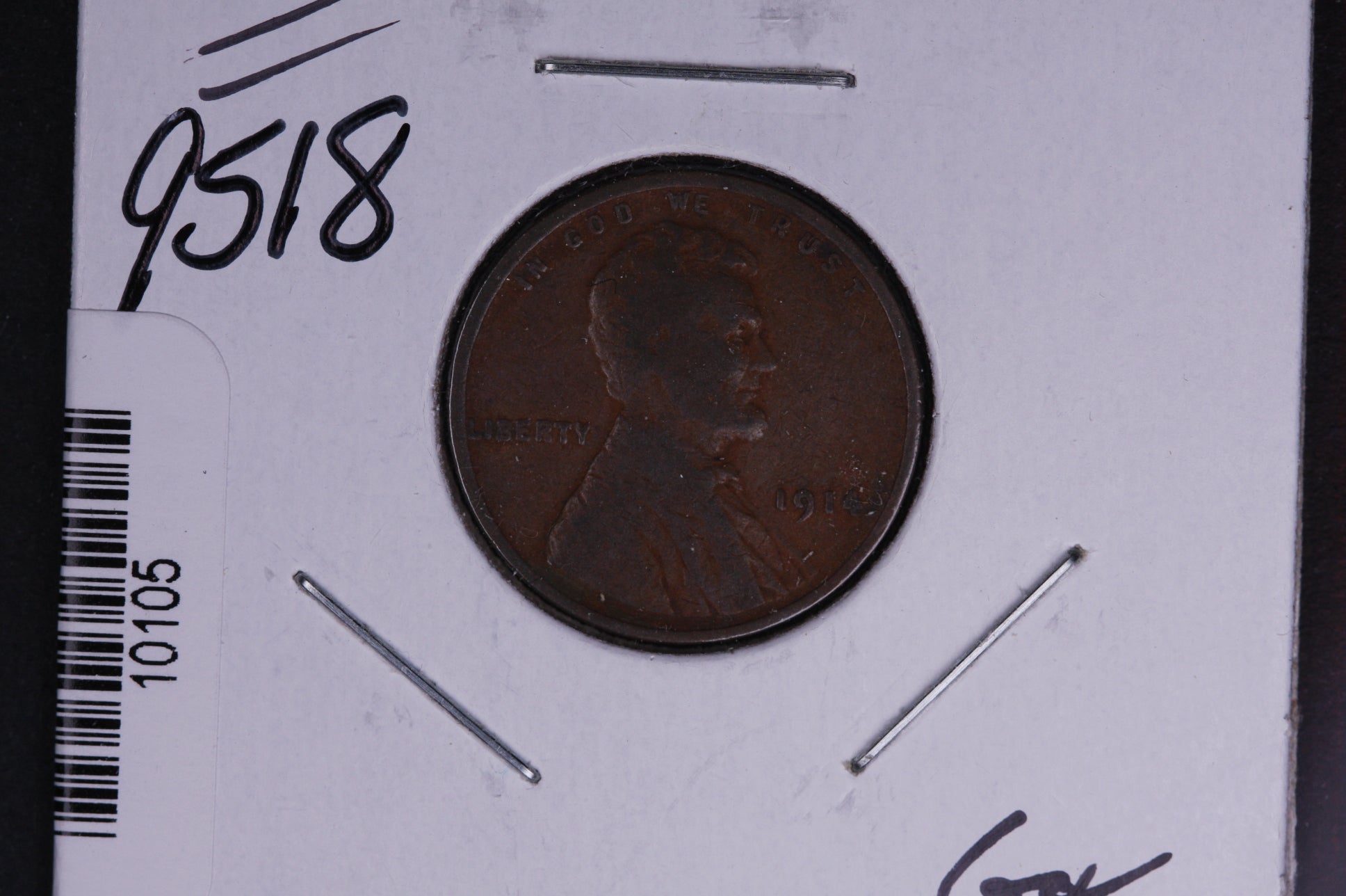 1914 Lincoln Wheat Small Cent. Affordable Collectible Coin. Store # 10105