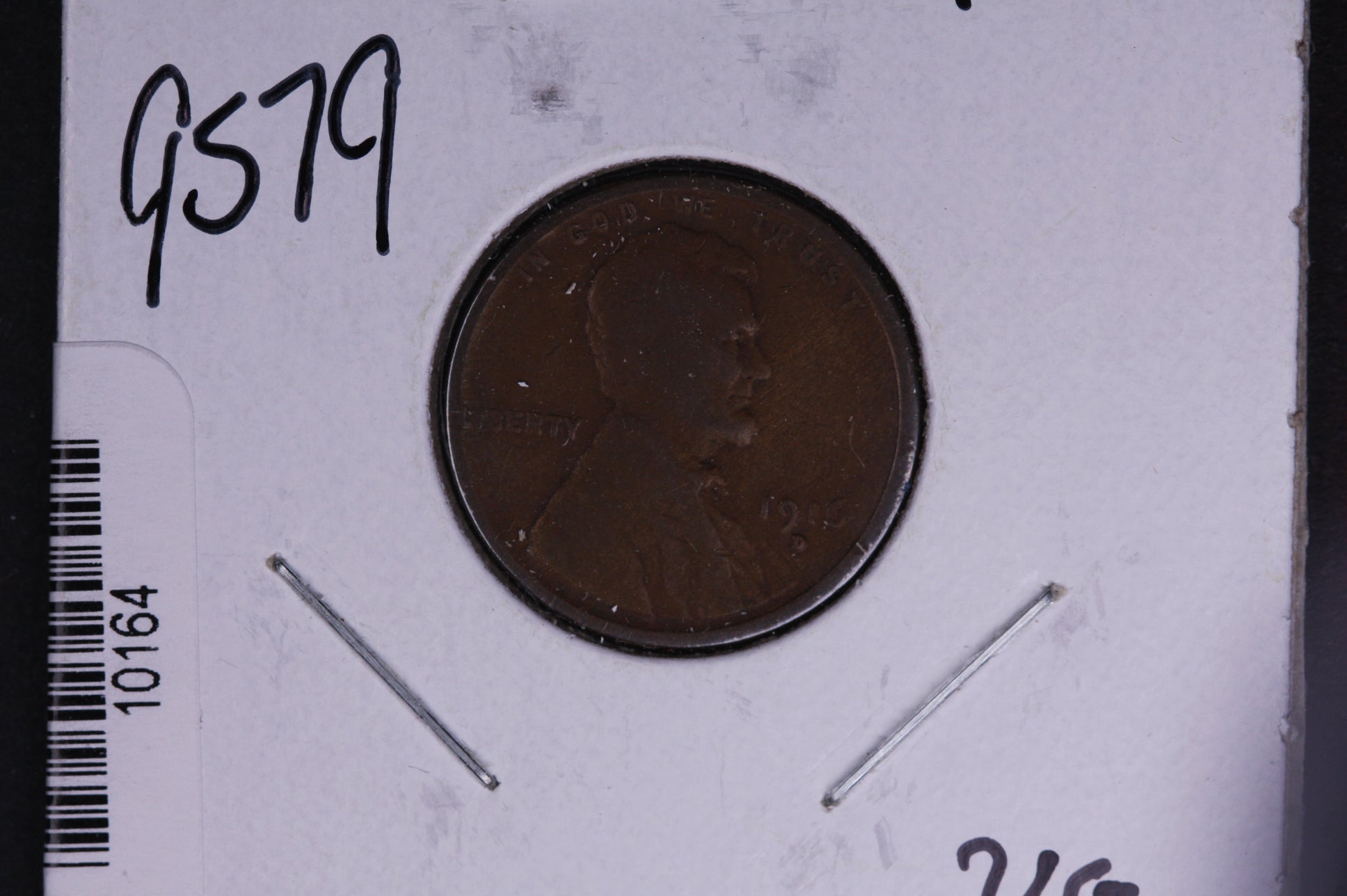 1916-D Lincoln Wheat Small Cent. Affordable Collectible Coin. Store # 10164
