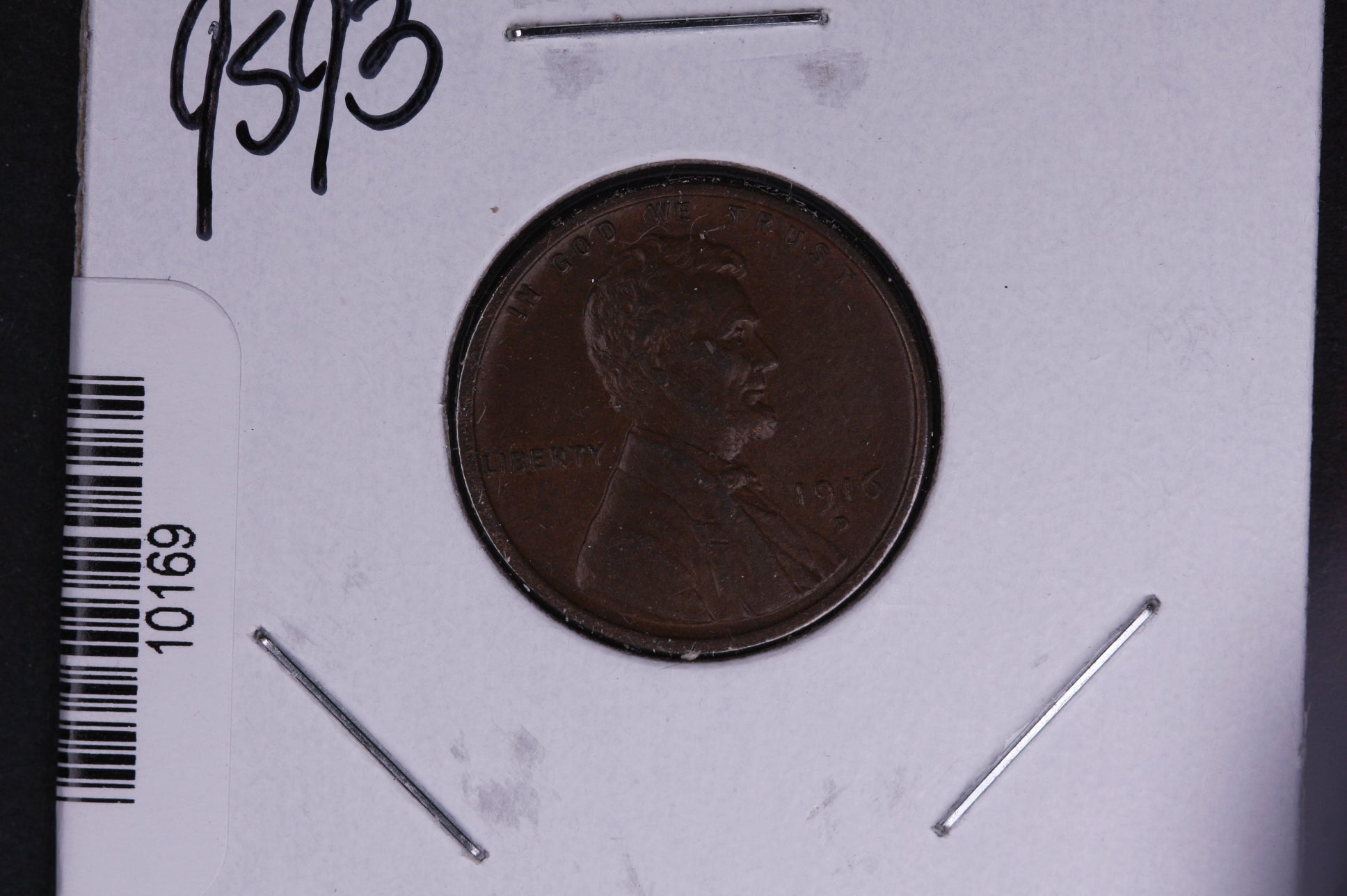 1916-D Lincoln Wheat Small Cent. Affordable Collectible Coin. Store # 10169