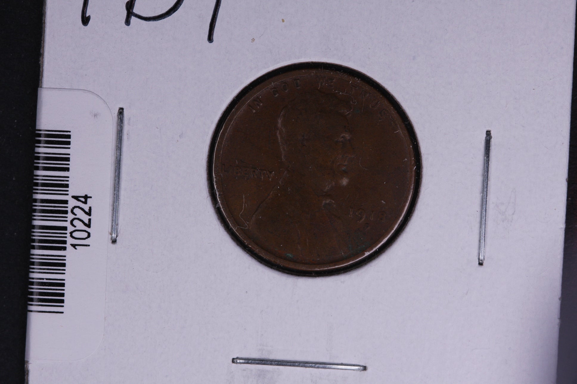 1918-D Lincoln Wheat Small Cent. Affordable Collectible Coin. Store # 10224