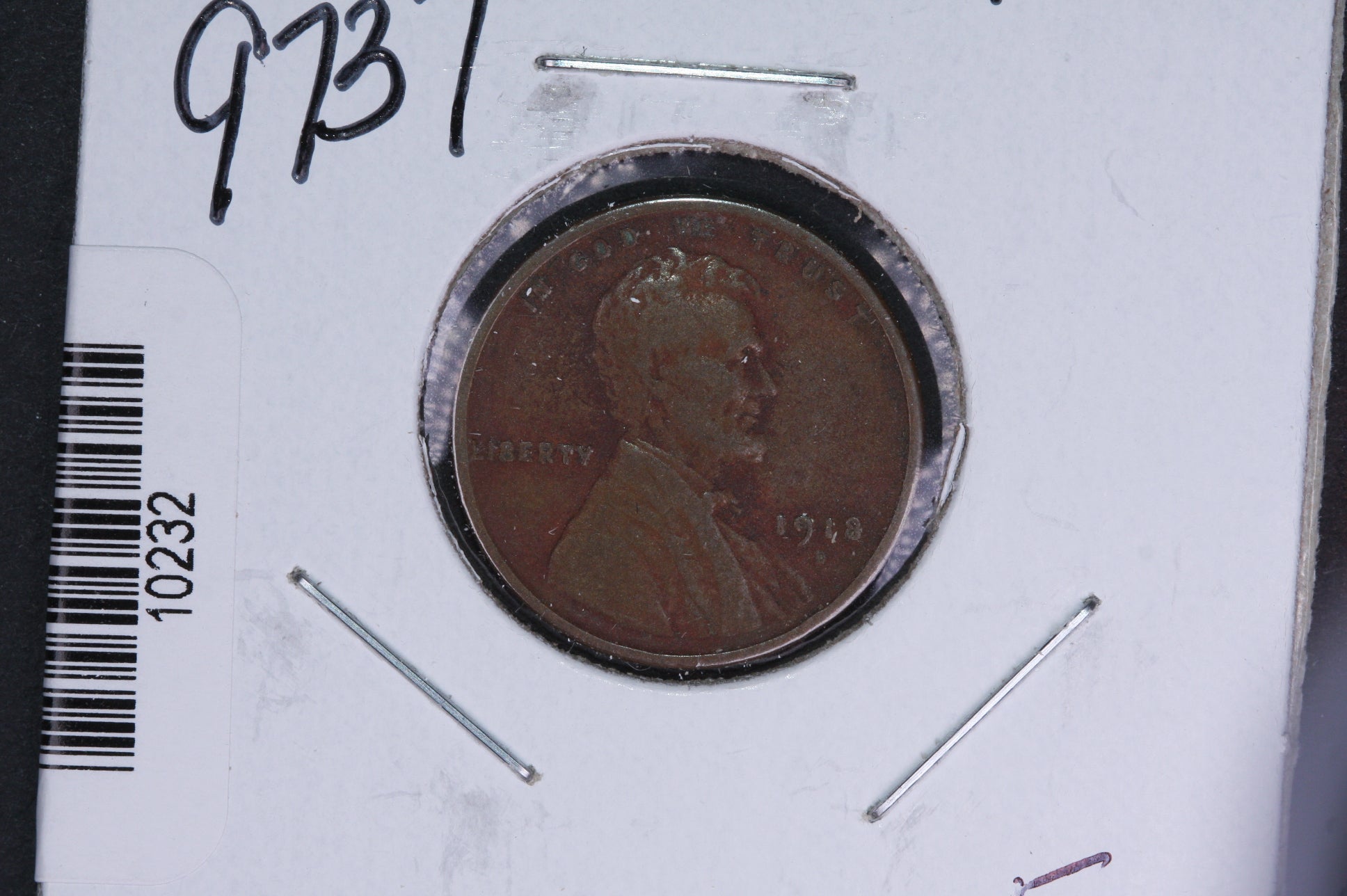 1918-D Lincoln Wheat Small Cent. Affordable Collectible Coin. Store # 10232